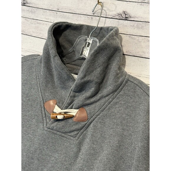 PENFIELD TRAILWEAR Pullover Sweatshirt Sz XL Gray Shawl Neck Toggle Closure - Picture 8 of 16